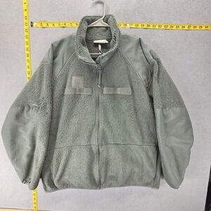 Peckham Jacket Mens Large Green Military Fleece US Army Polartec Made in USA